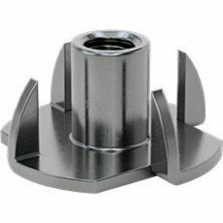 BSC PREFERRED Steel Tee Nut Inserts 10-32 Size 0.352 Installed Length 45/64 Flange Diameter, 50PK 90975A306